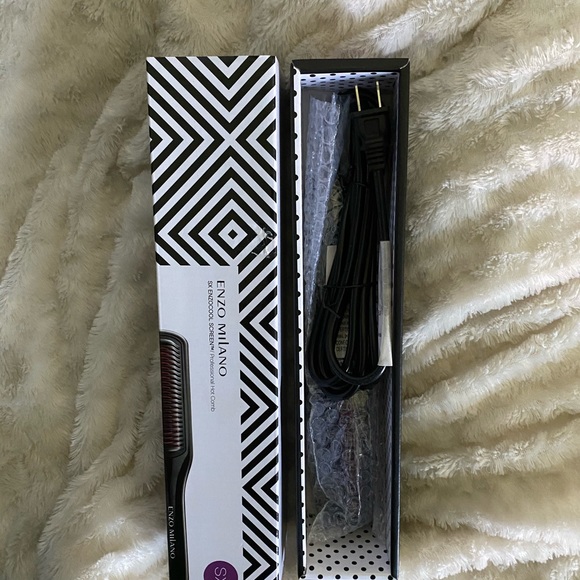 enzo milano Hair Nib Sx Enzo Professional Cool Scalp Hot Comb Brush